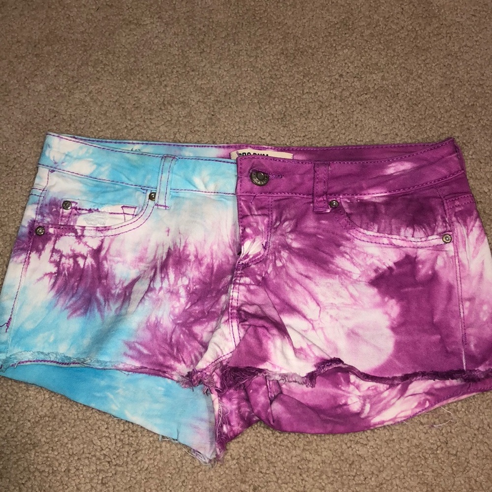 Garage Tyedye jean shorts! Never worn